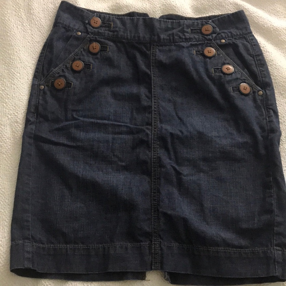 vintage jean skirt